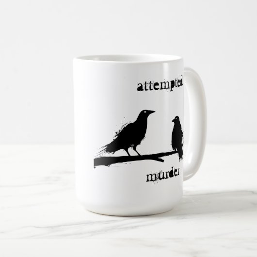 poging tot moord kraaien mok (Voorkant rechts)