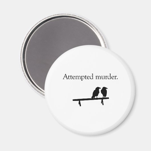 Poging tot moord magneet (Voorkant / Achterkant)