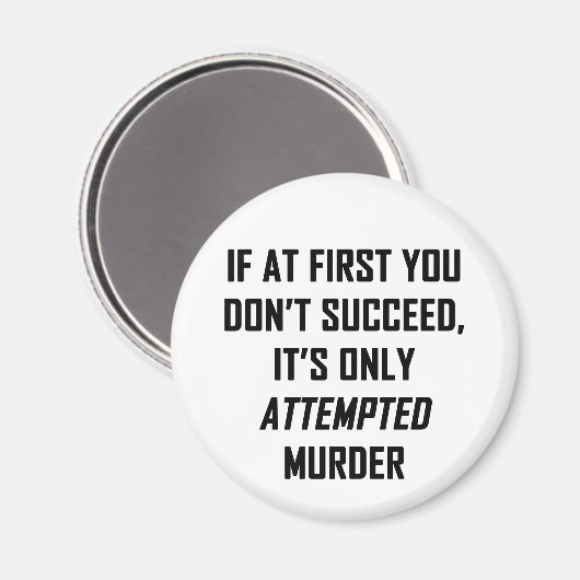 Poging tot moord magneet (Voorkant / Achterkant)