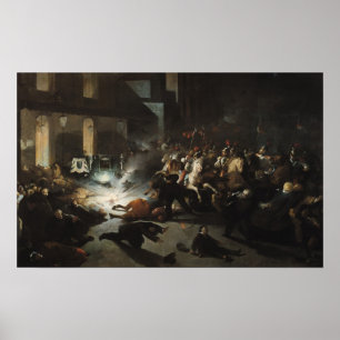 Poging tot moord op keizer Napoleon Poster