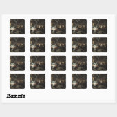 Poging tot moord op keizer Napoleon Vierkante Sticker (Vel)