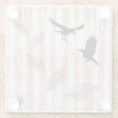 Poging tot moord op koeien in het Witte Vogelbos Glazen Onderzetter (Achterkant)