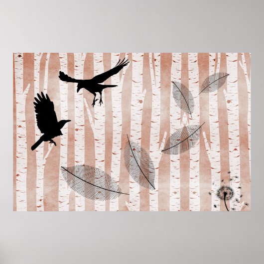 Poging tot moord op koeien in het Witte Vogelbos Poster (Voorkant)