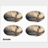 Poging tot moord ovale sticker (Vel)