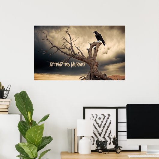 Poging tot moord poster (Thuiskantoor)