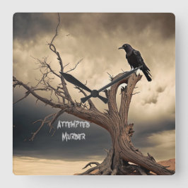 Poging tot moord vierkante klok