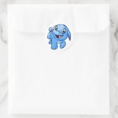 Pogle Blue Ronde Sticker (Tas)
