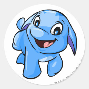 Pogle Blue Ronde Sticker