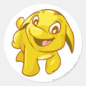 Pogle Gold Ronde Sticker (Voorkant)