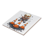 Pogo Bones � Crazy Skeleton in Beweging Tegeltje (Zijkant)