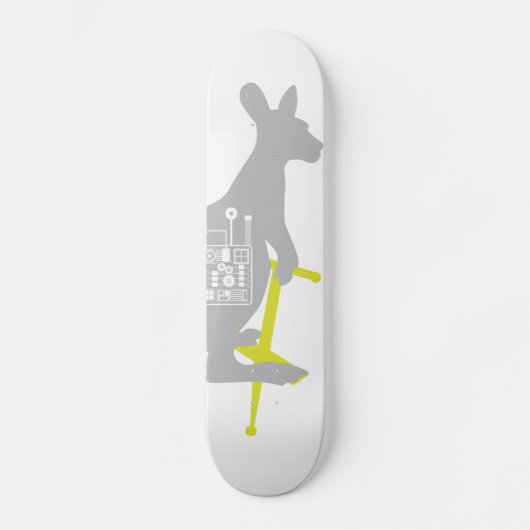 Pogo-Stick Kangaroo Skateboard Deck (Voorkant)