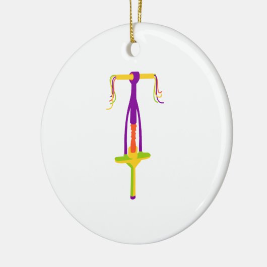 Pogo Stick Keramisch Ornament (Links)