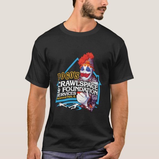 Pogo's Crawlspace Foundation Enge Serie Er Clown T-shirt (Voorkant)