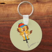 Pogostick Lion Sleutelhanger (Voorkant)