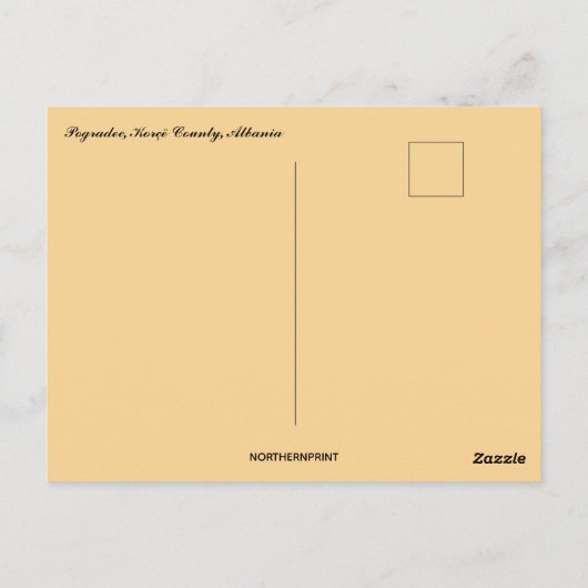 Pogradec Korçë Briefkaart (Achterkant)