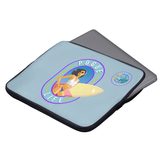 Pogue Life | 15-inch laptophoes Laptop Sleeve (Voorkant top)