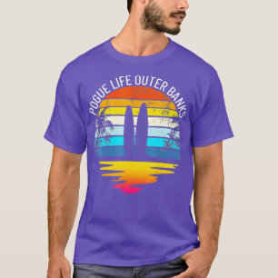 Pogue Life Buiten banken Retro Sunset Surfing OBX  T-shirt