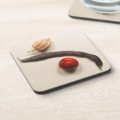 poha , bonen en pruimen drankjes onderzetter (Linkerzijde)