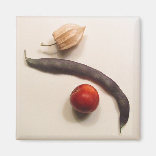 poha , bonen en pruimen magneet (Voorkant)