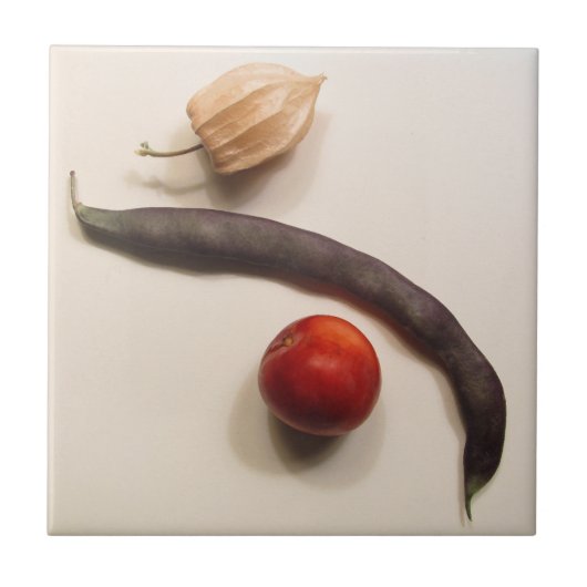 poha , bonen en pruimen tegeltje (Voorkant)