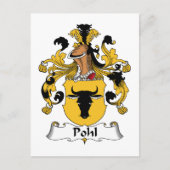 Pohl Family Crest Briefkaart (Voorkant)