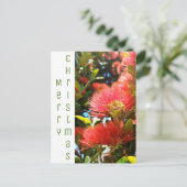 POHUTUKAWA CHRISTMAS FLOWER HOLIDAY COMPANY LOGO FEESTDAGENKAART (Staand voorkant)