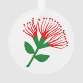 Pohutukawa Flower, Nieuw-Zeeland Ornament (achterkant)