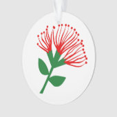 Pohutukawa Flower, Nieuw-Zeeland Ornament (voorkant)