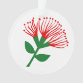 Pohutukawa Flower, Nieuw-Zeeland Ornament (voorkant)