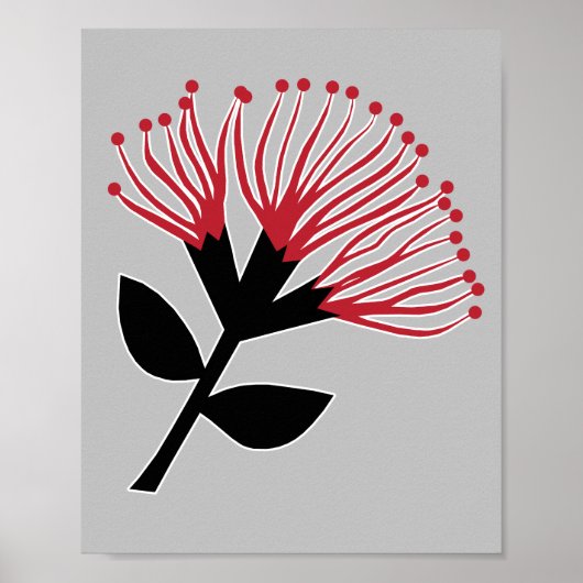 Pohutukawa Flower, Nieuw-Zeeland Poster (Voorkant)