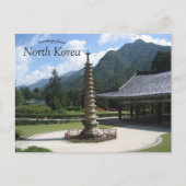 Pohyon Temple Myohyang Noord-Korea Briefkaart (Voorkant)