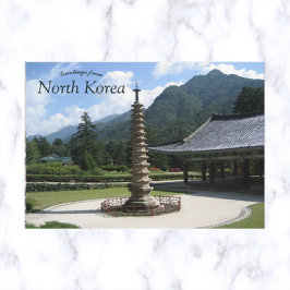 Pohyon Temple Myohyang Noord-Korea Briefkaart
