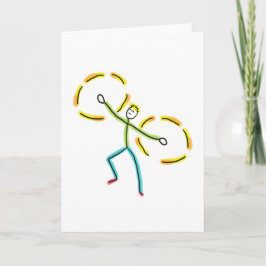 Poi Draaiende Stickman Kaart