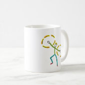 Poi Draaiende Stickman Koffiemok (Voorkant rechts)