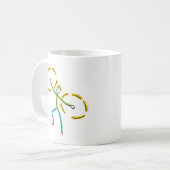 Poi Draaiende Stickman Koffiemok (Voorkant links)