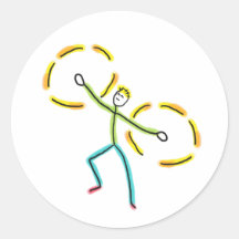Poi Draaiende Stickman