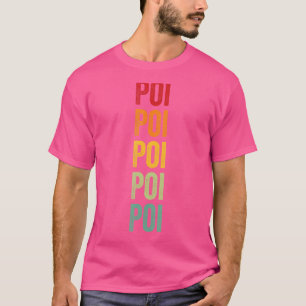 Poi Poi Hobbyist Rainbow-ontwerp T-shirt