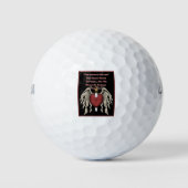 Poignant American Soldier Tattered Hearts Golfballen (Voorkant)