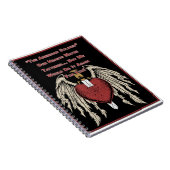 Poignant American Soldier Tattered Hearts Notitieboek (Rechterzijde)