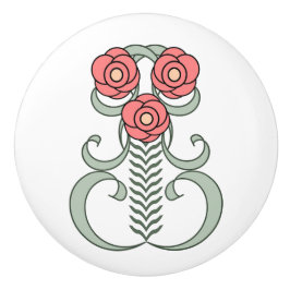 Poignée en Céramique Art Déco Keramische Knop