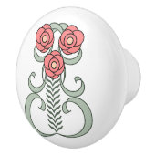 Poignée en Céramique Art Déco Keramische Knop (Rechts)