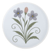 Poignée en Céramique fleur bleue Keramische Knop (Voorkant)