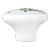 Poignée en Céramique fleur bleue Keramische Knop (Zijkant)