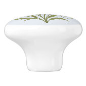 Poignée en Céramique fleur nature-rustique design Keramische Knop (Zijkant)