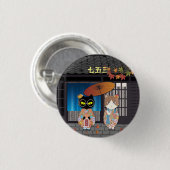 Poiluna's 7-5-3 viering ronde button 3,2 cm (Voorkant /achterkant)