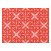 Poinciana Red Milky White Cloudy Abstract Design Tafelkleed (Voorkant (Horizontaal))