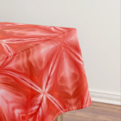 Poinciana Red Milky White Cloudy Abstract Design Tafelkleed (Voorbeeld)