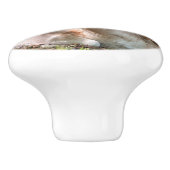 poinée van deur foto hert onder het hout keramische knop (Zijkant)