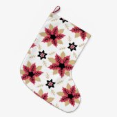 Poinsetas Grote Kerstsok (Voorkant (Hangend))