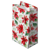 Poinsetas Klein Cadeauzakje (Voorkant Gekanteld)